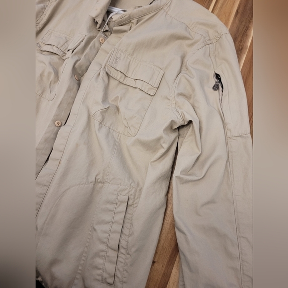 Lightweight  Cargo Khaki Jacket (Large) - Picture 3 of 6